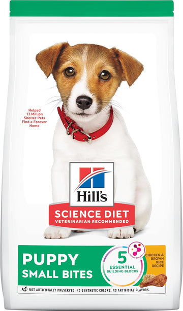 Hill'S Science Diet Dry Dog Food, Puppy, Small Bites, Chicken Meal & Barley Recipe, 15.5 Lb. Bag