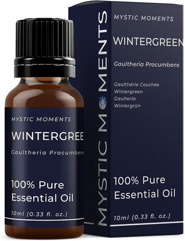 Mystic Moments | Wintergreen Essential Oil 10ml - Pure & Natural oil for Diffusers, Aromatherapy & Massage Blends Vegan GMO Free