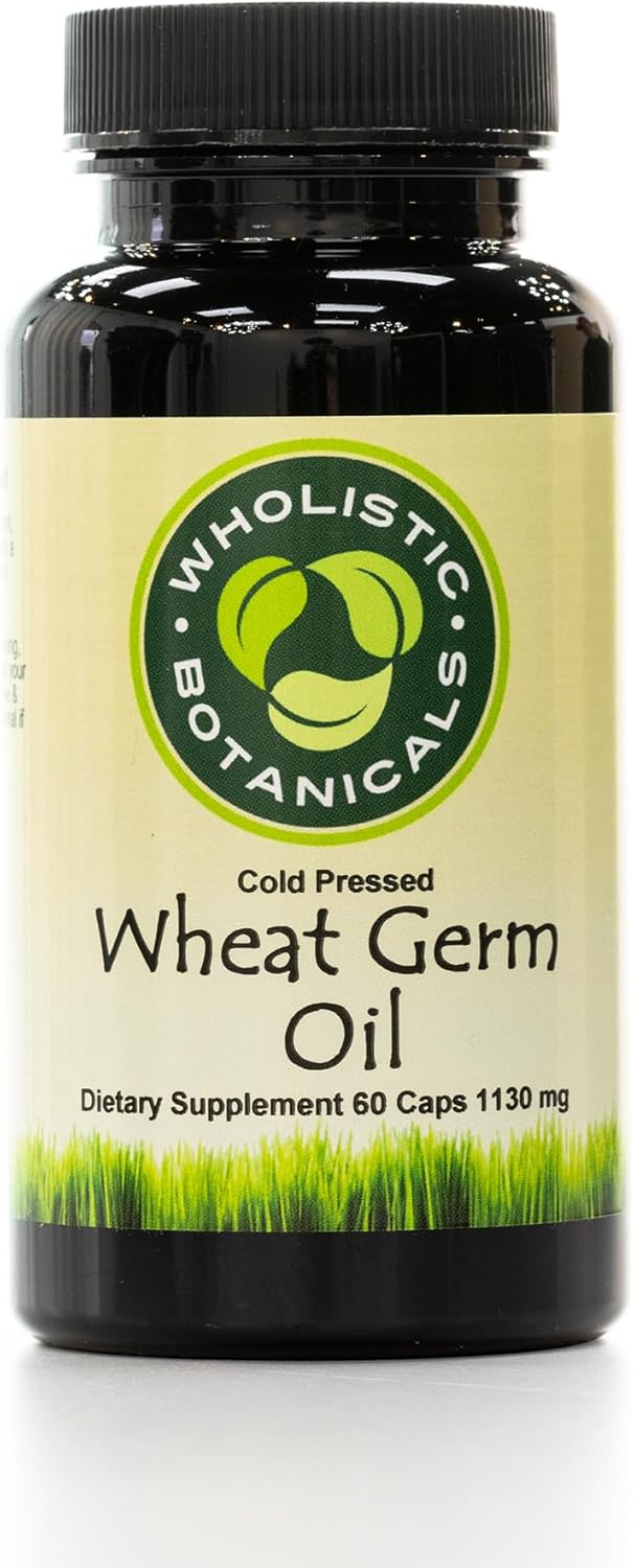 Wheat Germ Oil Capsule — Immune System Support Supplements, Beauty Skin And Face — 60 Ct