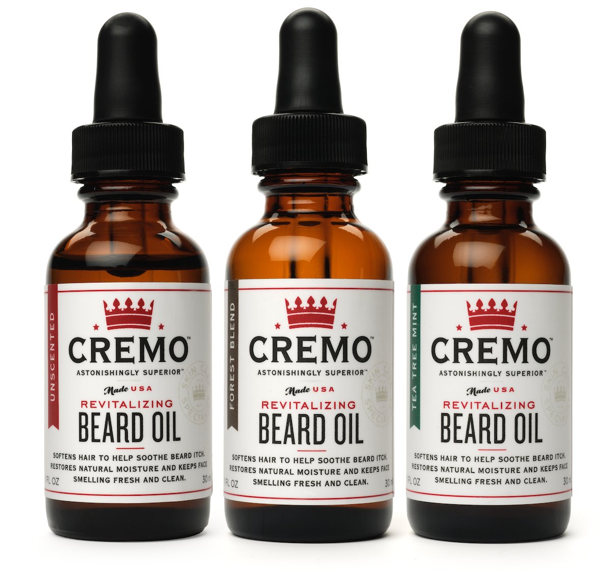 Cremo Beard Oil, Revitalizing Wild Mint, 1 fl oz - Restore Natural Moisture and Soften Your Beard To Help Relieve Beard Itch : Beauty & Personal Care