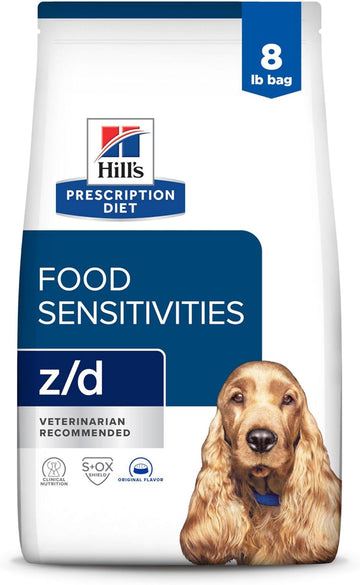 Hill'S Prescription Diet Z/D Skin/Food Sensitivities Dry Dog Food, Veterinary Diet, 8 Lb. Bag