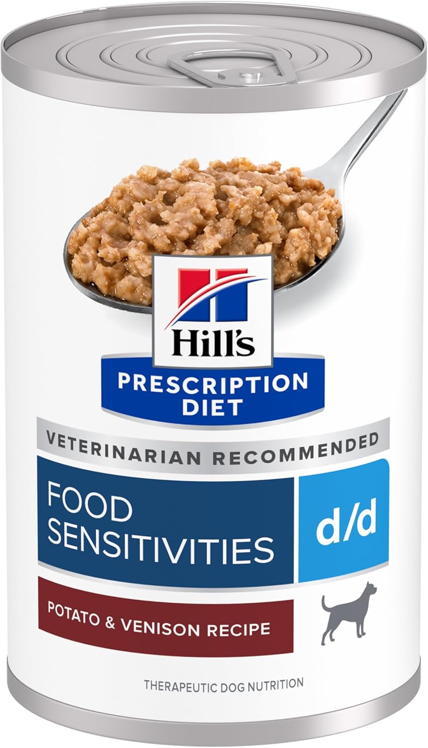 Hill'S Prescription Diet D/D Potato & Venison Recipe, 13Oz, 12-Pack Wet Food
