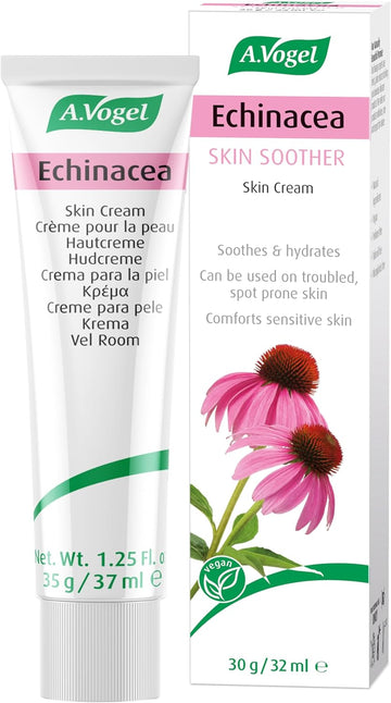 A.Vogel Echinacea Cream | Daily Face Moisturiser | Suitable For Women & Men With Sensitive, Troubled Or Spot-Prone Skin | 35G