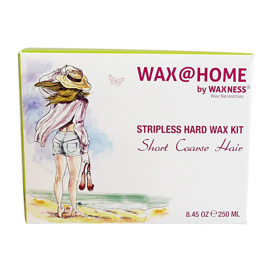 Wax At Home Microwavable White Tea Cream Stripless Wax Kit 8.45 Ounces By Wax Necessities Waxness