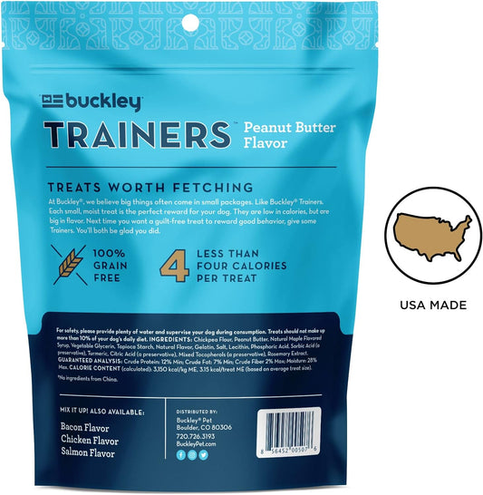 BIXBI Liberty Trainers, Peanut Butter - Small Training Treats for Dogs - Low Calorie, All Natural Grain Free Dog Treats