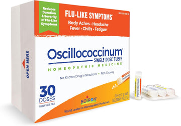 Boiron Oscillococcinum Natural Relief For Flu-Like Symptoms Of Body Aches, Headache, Fever, Chills, And Fatigue - 30 Doses