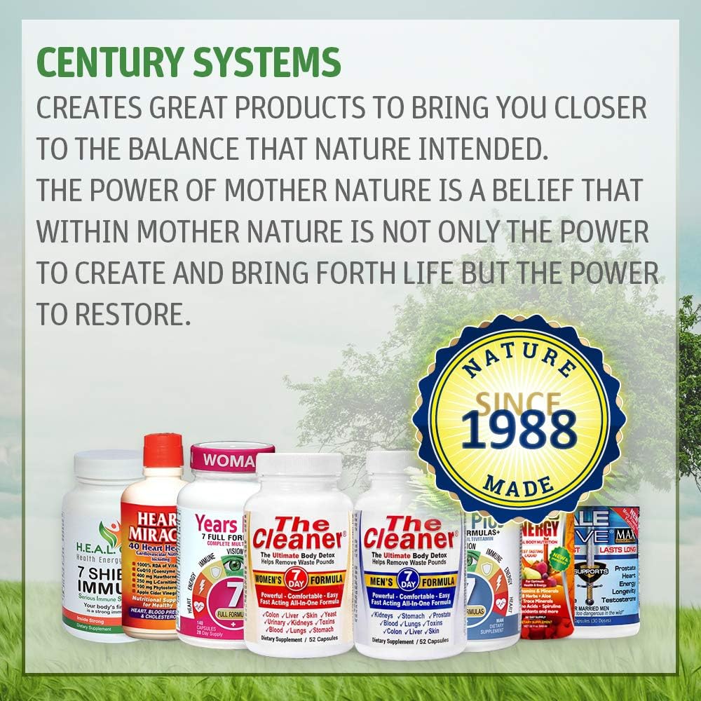 Century Systems - Miracle 2000, Complete Liquid Multivitamin And Mineral Supplement With Amino Acids And Antioxidants, 32 Ounces : Health & Household