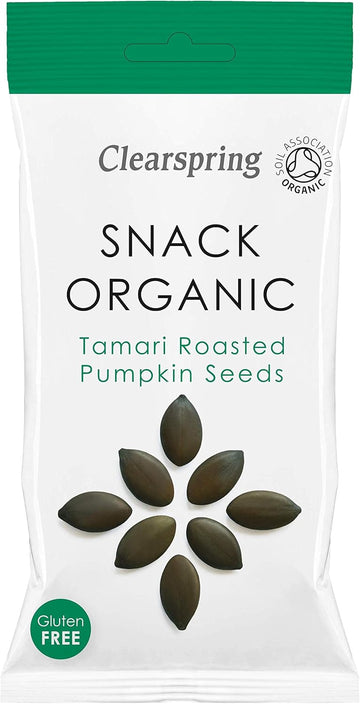 Clearspring Tamari Roasted Pumpkin Seeds - Snack Organic : Amazon.co.uk: Grocery