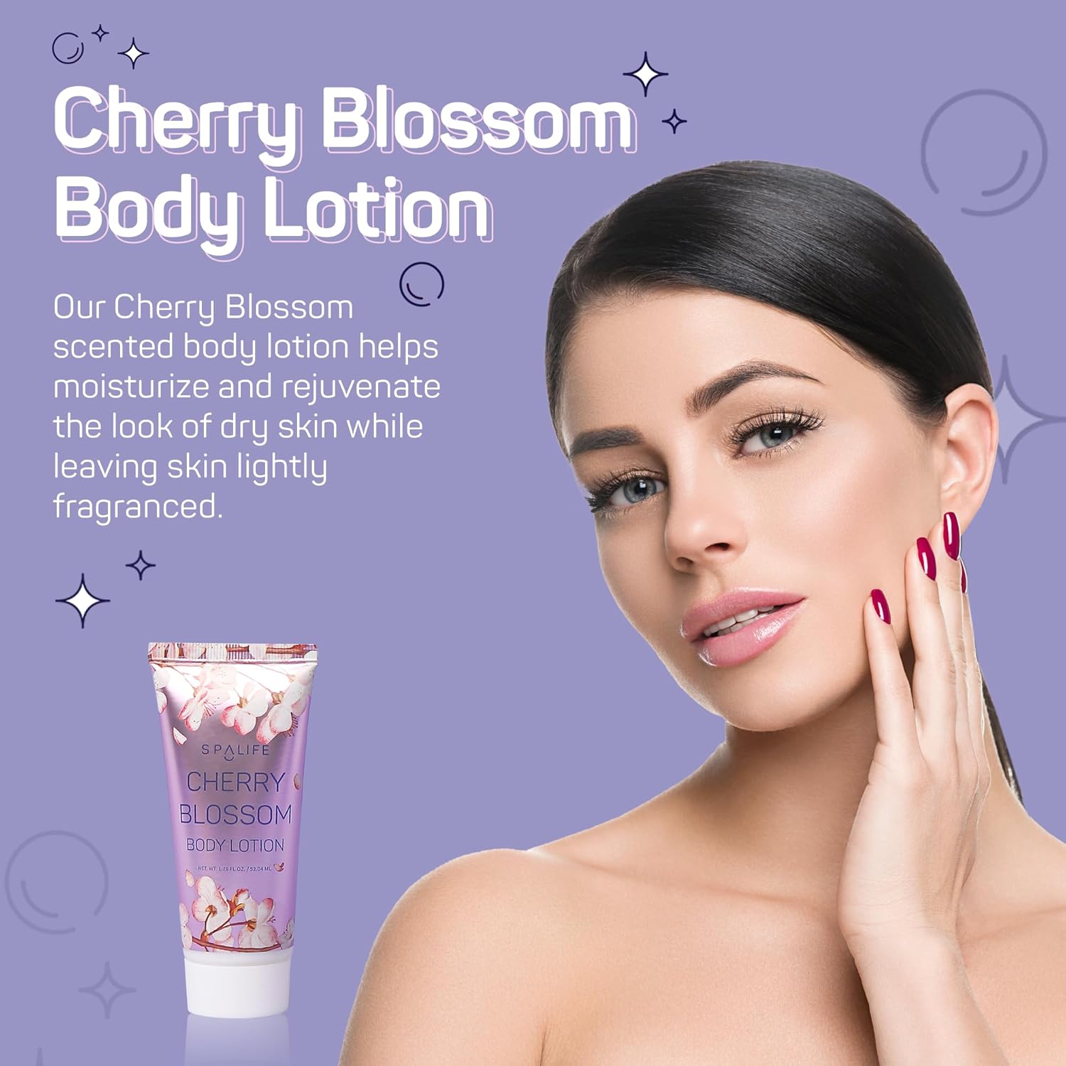 Spalife Cherry Blossoms Gift Set - 5-Piece Bath And Shower Caddie, Bubble Bath, Shower Gel, Bath Salts, Body Lotion, Relaxing Luxury At Home Spa Experience, Perfect Mother'S Day Bath Gift For Women : Beauty & Personal Care