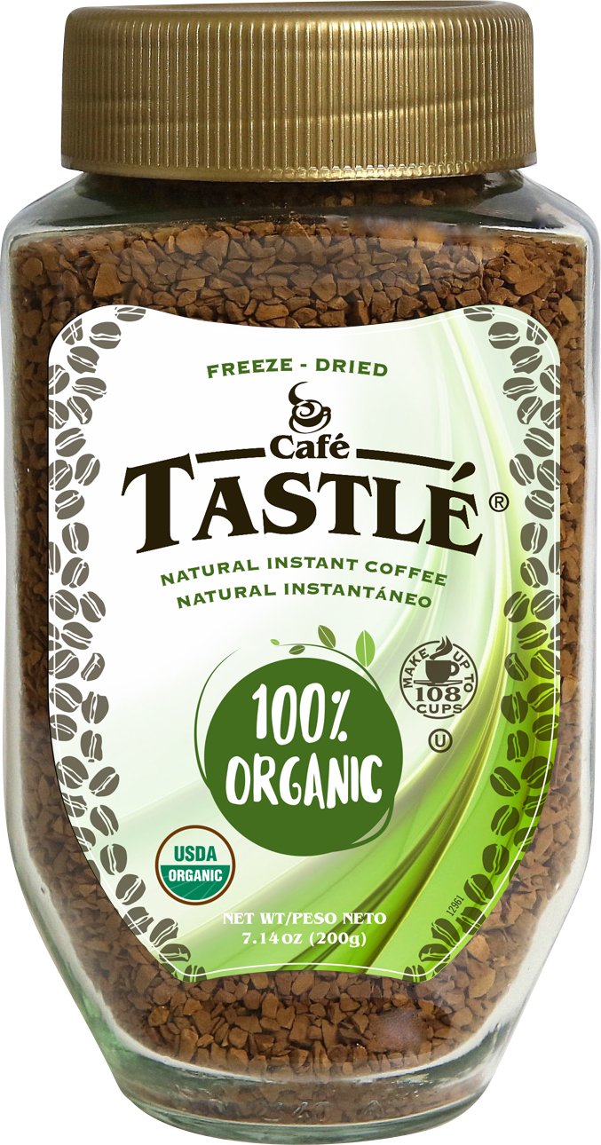 Cafe Tastlé 100% Organic Instant Coffee, 7.14 Ounce