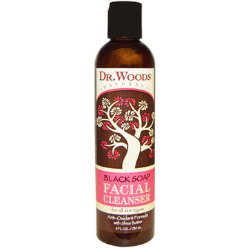 Dr. Woods: Facial Cleanser Black Soap & Organic Shea Butter, 8 Oz