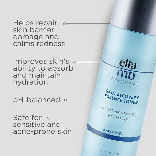 Eltamd Skin Recovery Essence Face Toner, Hydrating Facial Toner For Sensitive Skin, Alcohol-Free Formula For Acne Prone Skin, 7.3 Oz Bottle