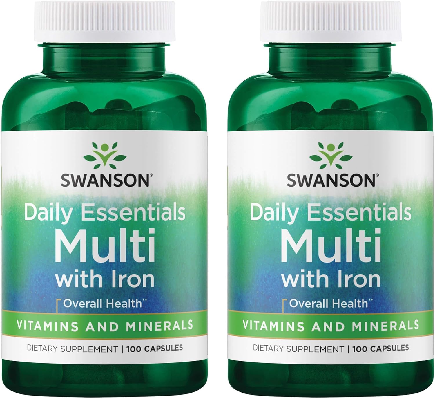 Swanson Multi And Mineral Daily Men'S Women'S Multivitamin Multimineral Health Supplement 100 Capsules (2 Pack)