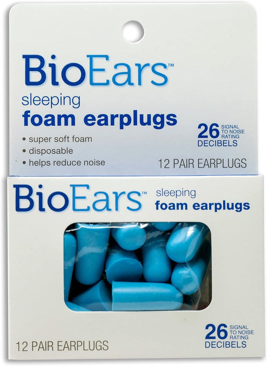 Bioears Foam Earplugs (12 Pairs)
