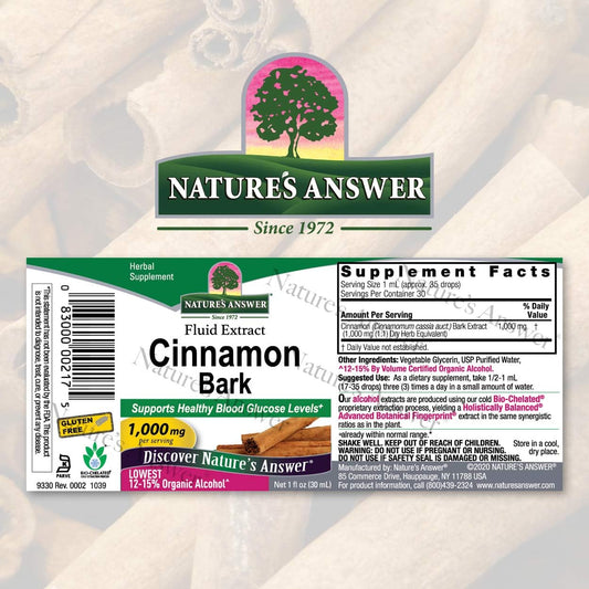 Nature's Answer Cinnamon Bark, 1- 