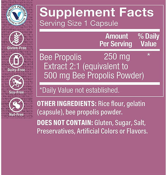 The Vitamin Shoppe Bee Pollen Extract 250MG, Superfood with Bee Propol