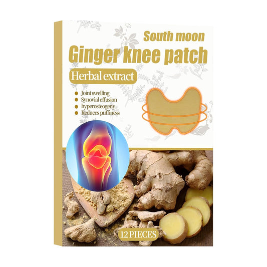 Ginger Knee Patches – Natural Pain Relief for Joint Swelling, Arthritis & Knee Discomfort (12 Pcs)