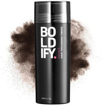 Boldify Hair Fibers (28G) Fill In Fine And Thinning Hair For An Instantly Thicker & Fuller Look - Best Value & Superior Formula -14 Shades For Women & Men