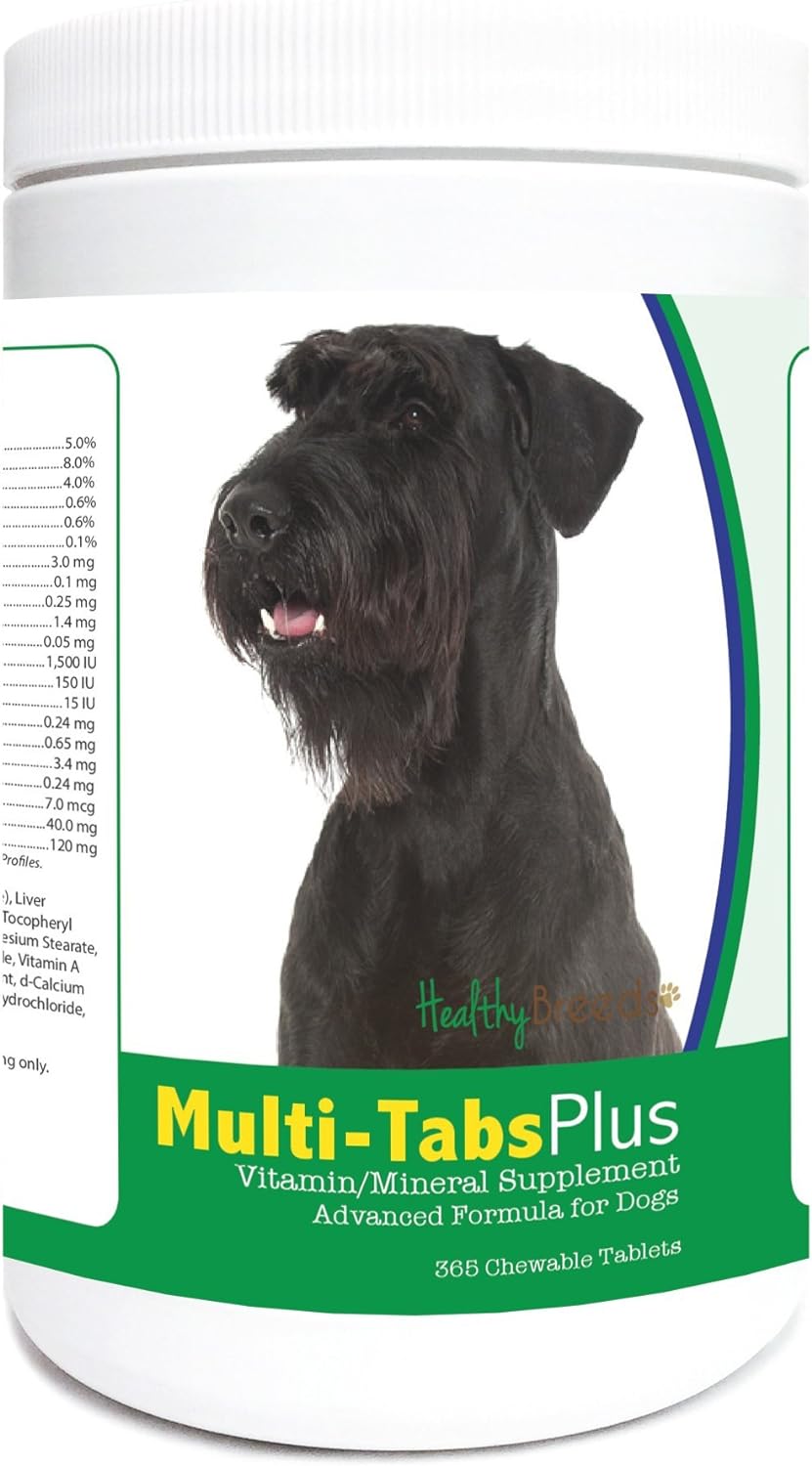 Healthy Breeds Giant Schnauzer Multi-Tabs Plus Chewable Tablets 365 Count : Pet Supplies