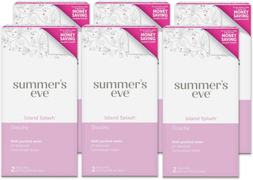 Summer'S Eve Douche, Vaginal Douche For Women, Island Splash, 2 Units, 4.5 Oz Each, 6 Pack