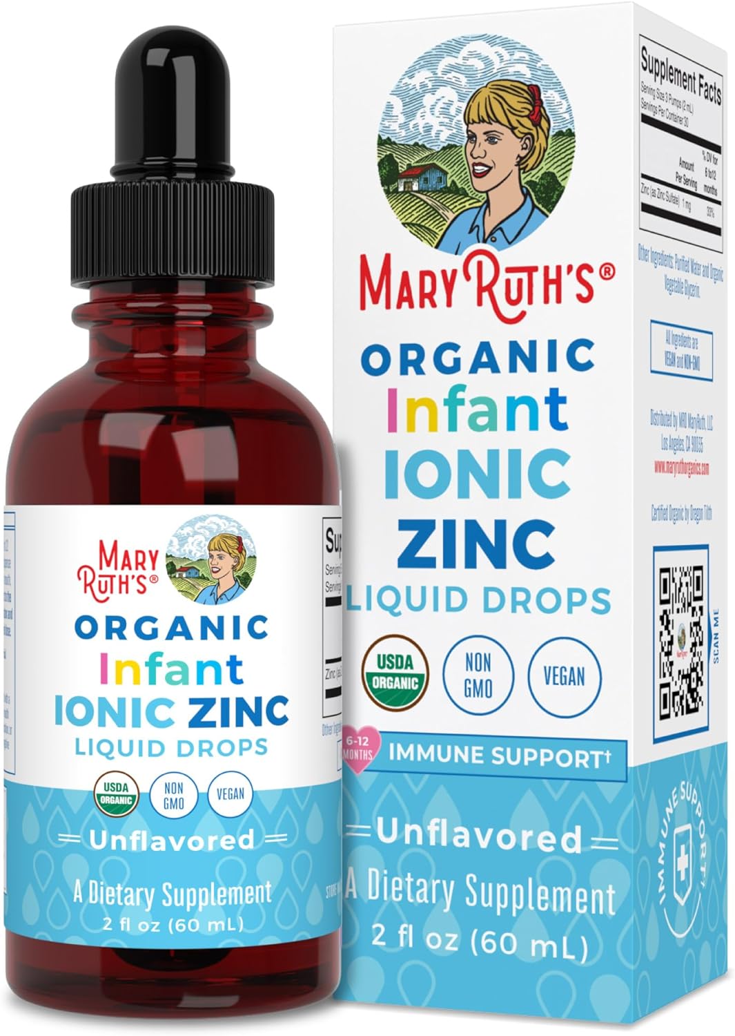 Infant Liquid Ionic Zinc with Organic Glycerin by MaryRuth's, Zinc Sul