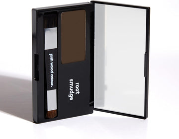 Josh Wood Colour (Dark Brown) Root Smudge With Two-Ended Brush And Mirrored Compact -Weightless Satin Powder, Non-Greasy,Non-Dye Alternative For Temporary Grey Hair Coverage, Apply To Dry Hair