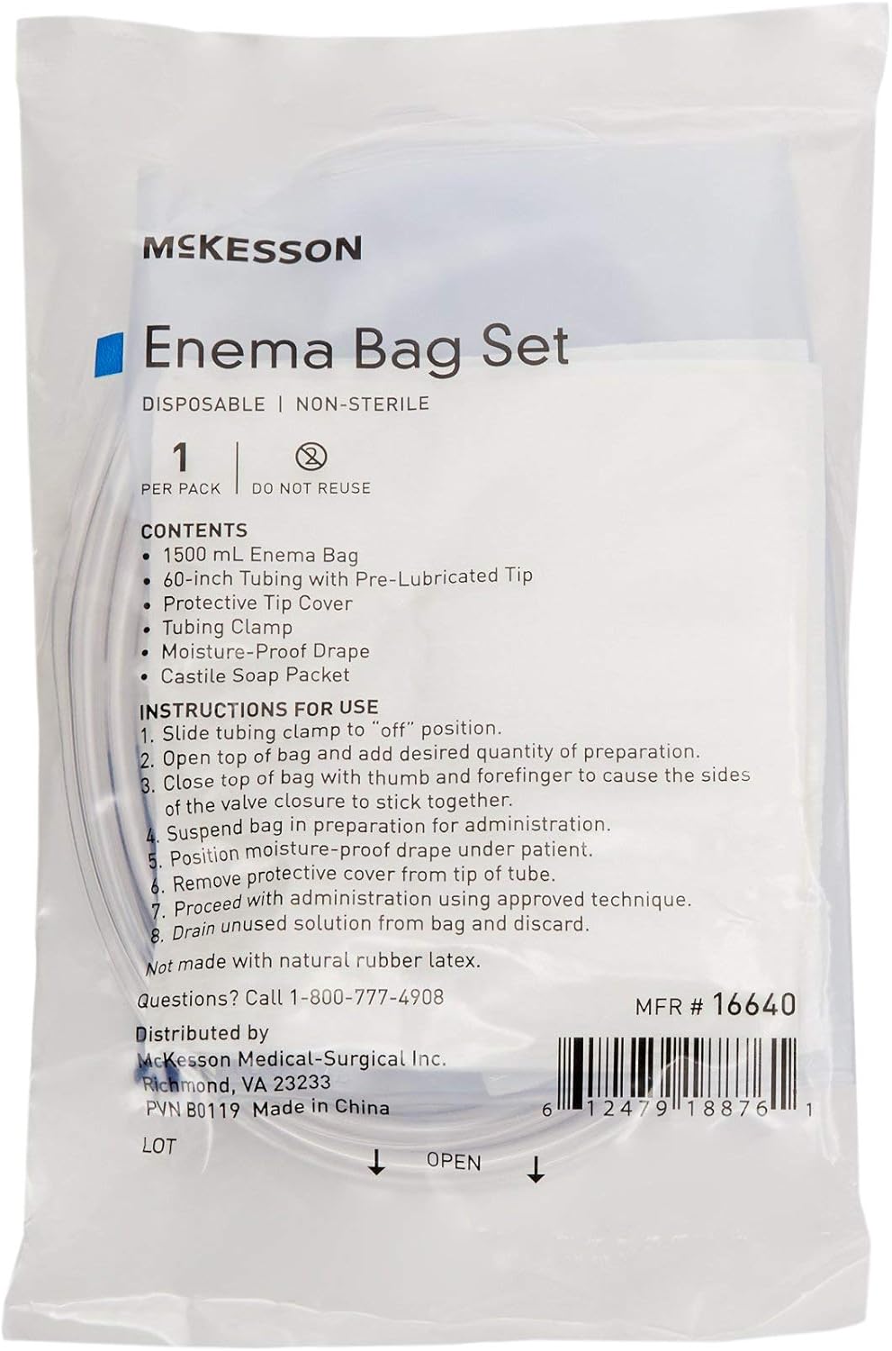 Bag Emema W/Soap 1500Cc : Health & Household