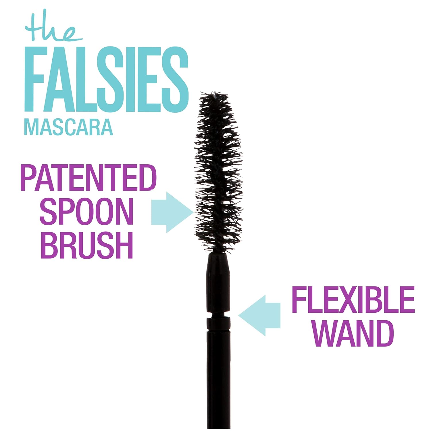 Maybelline Volum' Express Falsies Volumizing, Washable Mascara, Blackest Black, 1 Count : Beauty & Personal Care