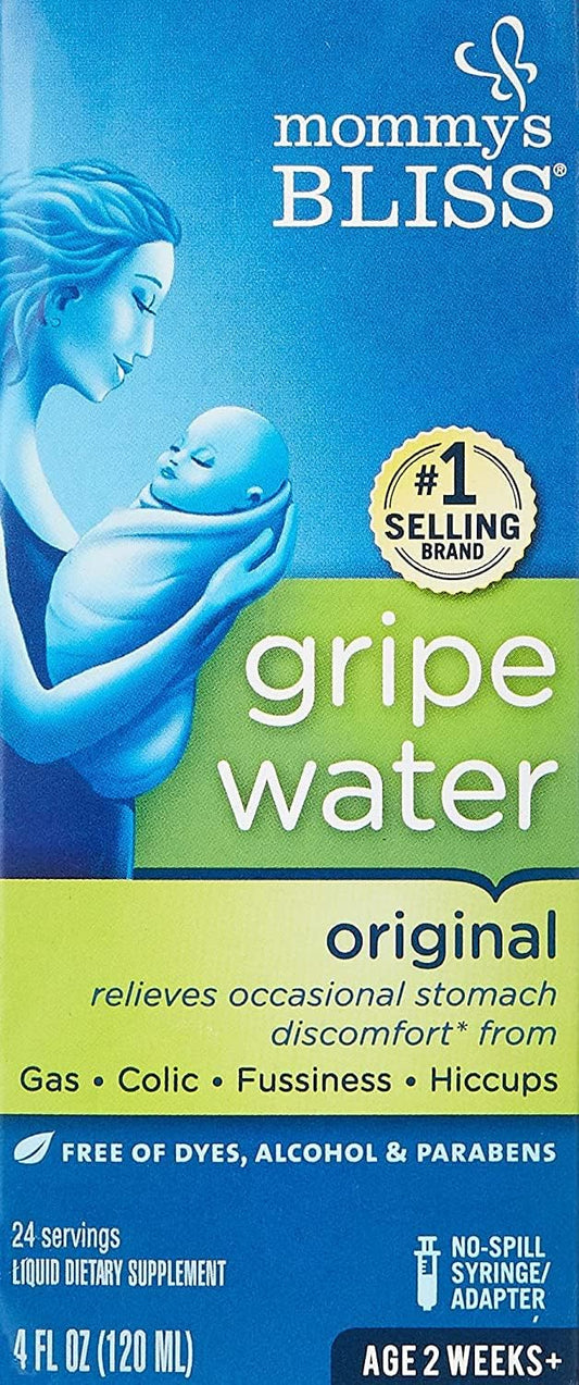 Mommy's Bliss Gripe Water, Liquid, 4-Ounce Bottle - Pack of 2