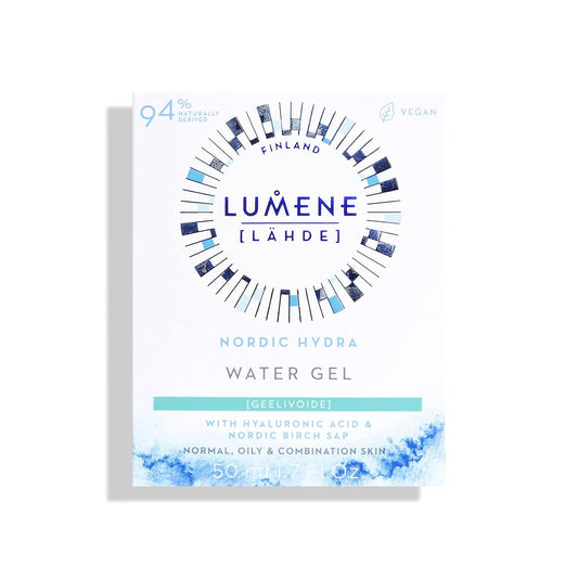 Lumene Nordic Hydra [Lahde] Water Gel - Hyaluronic Acid Gel Moisturizer - Shine Free, All Day Hydration Face Moisturizer - Niacinamide Moisturizer For Oily Skin (1.7 Fl Oz)