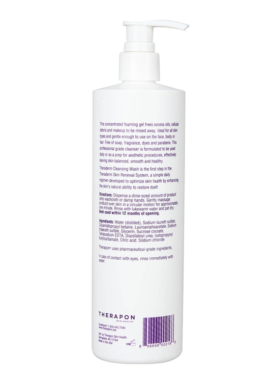 Theraderm Cleansing Wash: Oil Free, Soap Free 16Oz : Beauty & Personal Care