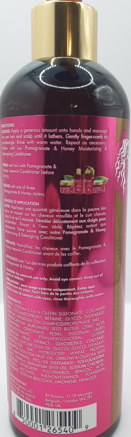 Mielle Pomegranate & Honey Moisturizing And Detangling Shampoo & Conditioner Set (355Ml Each)