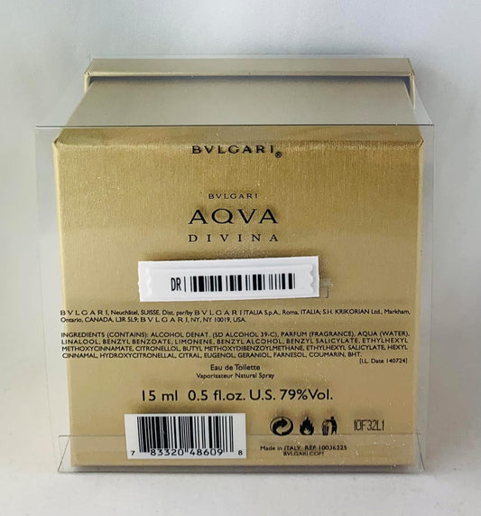 Bvlgari Aqva Divina Eau De Toilette 15 Ml
