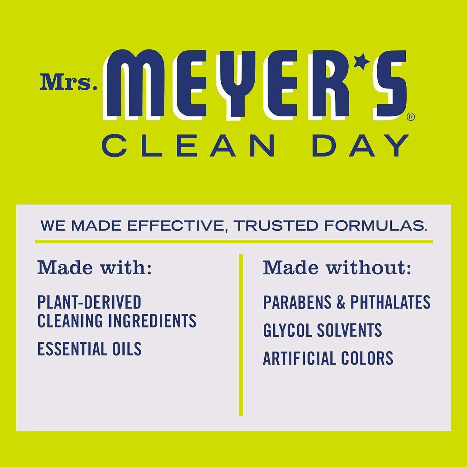 Mrs. Meyer'S Clean Day All-Purpose Cleaner Spray, Cruelty Free Formula, Lemon Verbena, 16 Fl. Oz - Pack Of 3