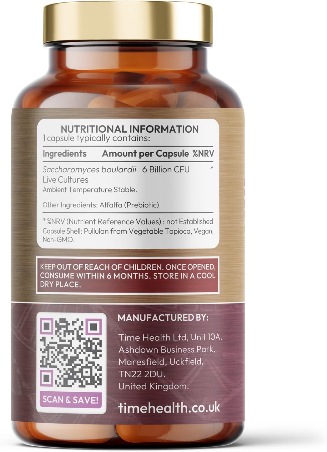 New: Saccharomyces Boulardii Probiotic – 6 Billion CFU –120 Capsules – Travel Ready S Boulardii (No Refrigeration Required) – Proven to Reach The Gut Alive – Vegan – GMP – UK Supplement : Amazon.co.uk: Health & Personal Care