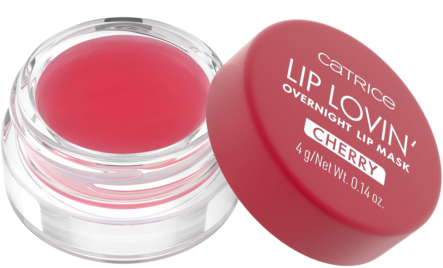 Catrice | Lip Lovin’ Overnight Lip Mask | Hydrating, Creamy Texture With Shea Butter & Vitamin E | Glossy Repair Treatment | Vegan & Cruelty Free (020 | Cherry Pop)