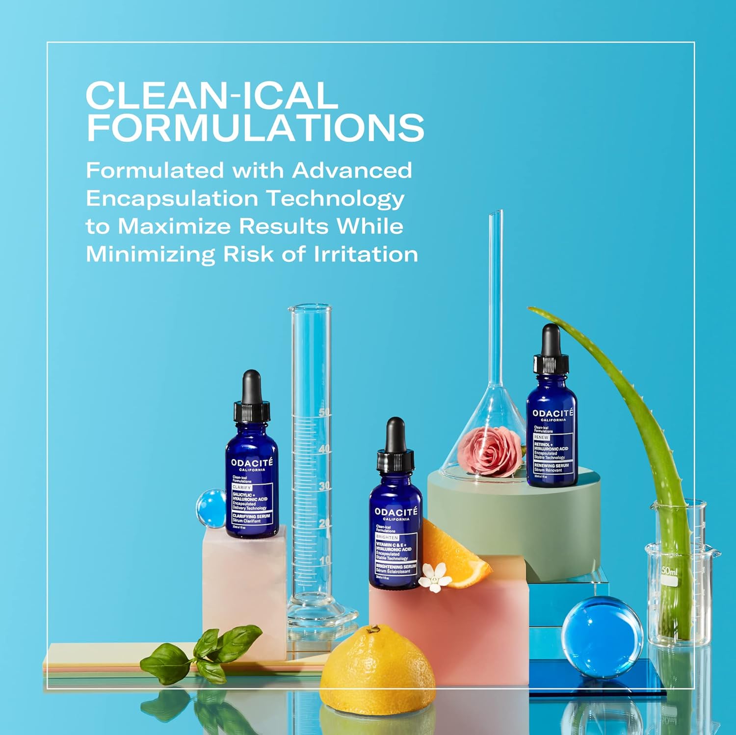 Odacite Brightening Vitamin C & Hyaluronic Facial Serum - Anti-Aging Facial Serum Targets Loss Of Firmness & Dark Spots - Squalane, Vitamin E & Neroli Floral Water For Smooth Skin - 1 Fl Oz : Beauty & Personal Care