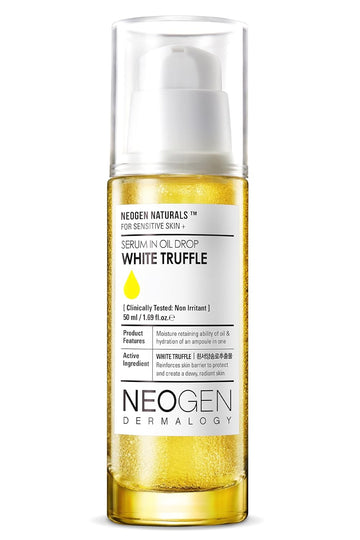 K-Beauty Neogen Dermalogy White Truffle Serum In Oil Drop W/ 3 Hyaluronic Acid & Niacinamide | Hydrating Face Oil Korean Glass Skin Serum 1.69 Fl Oz