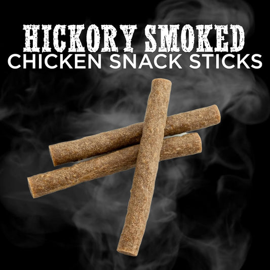 Premium Hickory Smoked Chicken Dog Treats, 8 Pack, 6 Inch Chicken Quick Sticks - No Additives, 100% Natural Dog Treats - Collagen, Protein, Dental Health - For Small, Medium, Large Dogs & Puppies