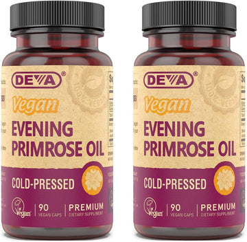 DEVA Vegan Vitamins Evening Primerose Oil Vegan 90 Vcap (Pack of 2)