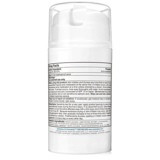 Moderate To Severe Acne Treatment Kit - Maximum Strength 3 Step System With 2% Salicylic Acid, 2% Mandelic Acid & Nitrogen Boost Skincare Technology - Acne Medication For Teens & Adults (90+ Day)