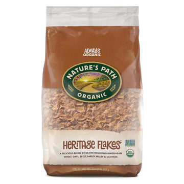 Nature's Path Organic Heritage Flakes Cereal, 2 Lbs. Earth Friendly Package (Pack of 6)