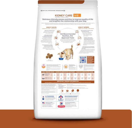 Hill'S Prescription Diet K/D Kidney Care With Lamb Dry Dog Food, Veterinary Diet, 17.6 Lb. Bag