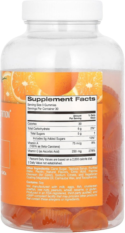 California Gold Nutrition Vitamin C Gummies, 90 Gummies