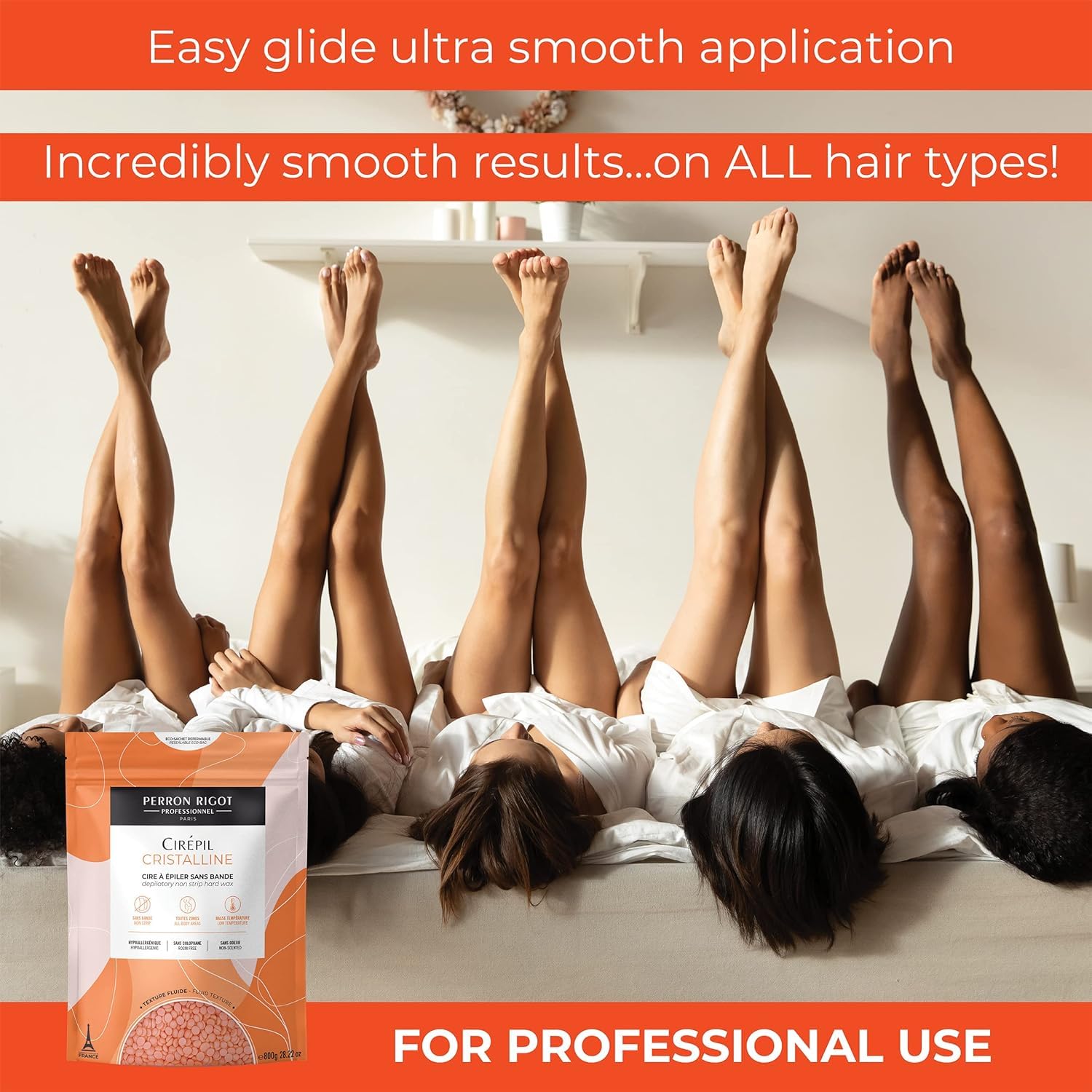 Cirepil - Cristalline - 800G / 28.22 Oz Wax Beads Bag - Micro-Crystalline Formula For Sensitive Skin - Rosin-Free - Unscented & Gel Texture : Beauty & Personal Care