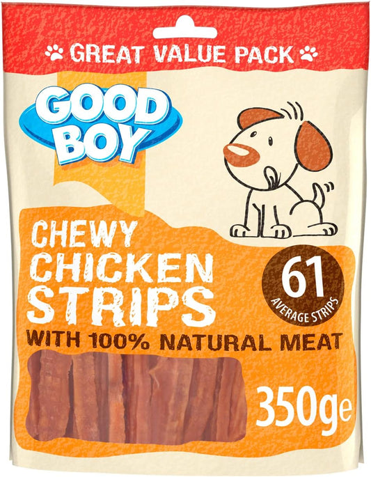 Good Boy Chewy Chicken Strips 350G (Pack Of 6)