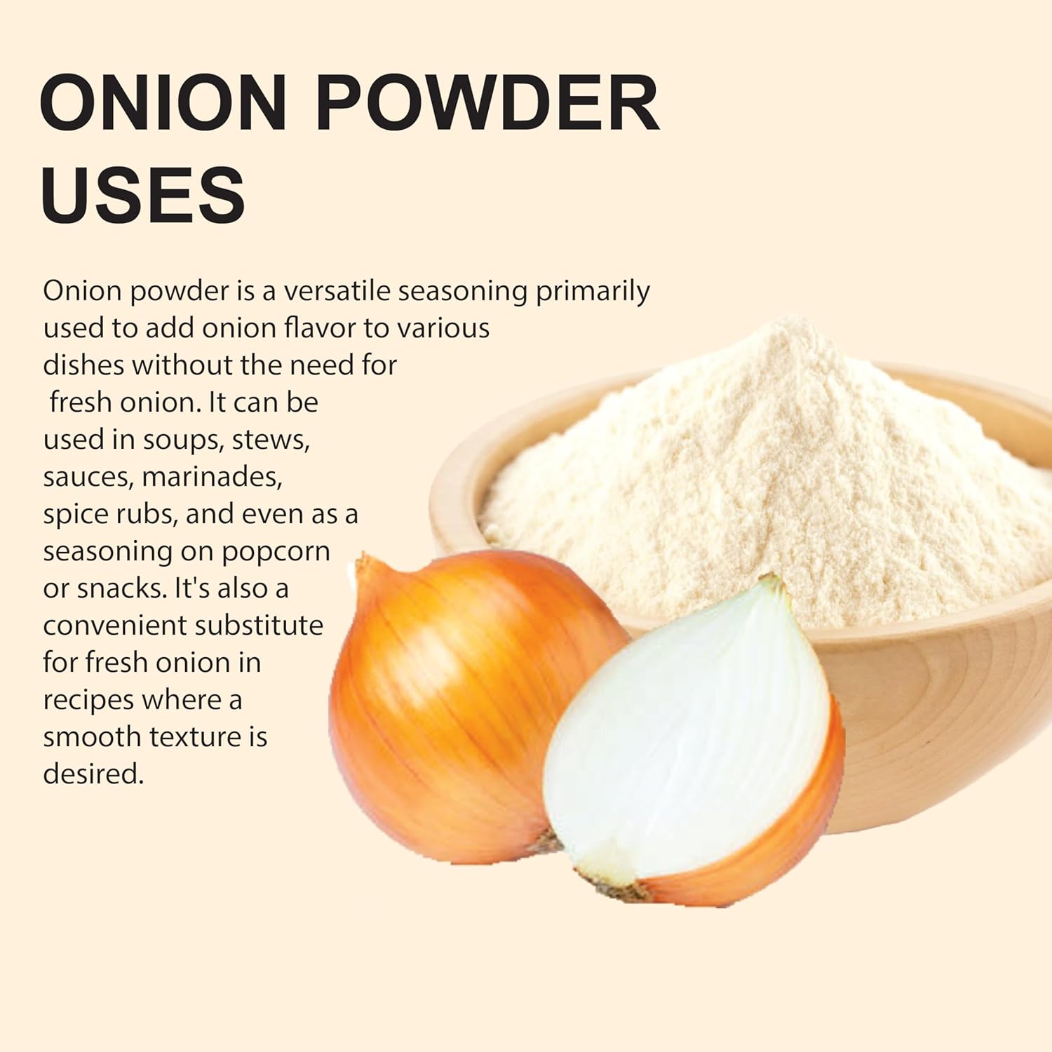 Onion Powder (200G, 7.05Oz) L Ground Powder L Ground From Whole Dired Onion L Premium Quality L 100% Natural L No Additives, 200.0 Gram