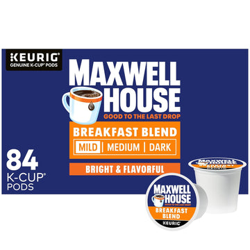 Maxwell House Breakfast Blend Light Roast K-Cup Coffee Pods (84 Ct Box)