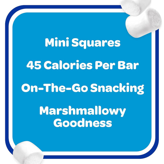 Rice Krispies Treats Crispy Mini Marshmallow Squares, Kids Snacks, Snack Bars, Original, 12.4Oz Box (32 Bars)