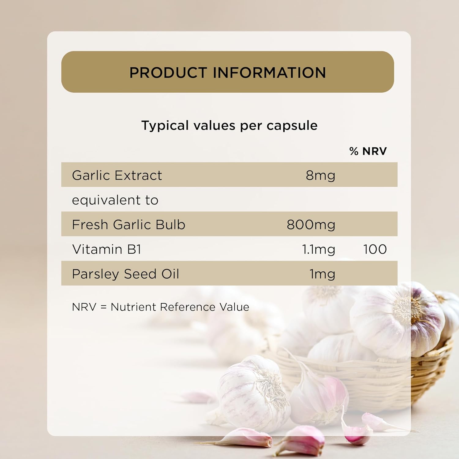 Healthspan Garlic 800mg (3 Months' Supply) | for a Healthy Heart & Respiratory System | Maintains Normal Cholesterol Levels | Added Vitamin B1 | Easy to Swallow Capsules & Odour Controlled | Vegan : Amazon.co.uk: Health & Personal Care